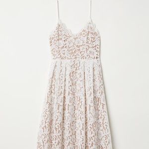 H&M White Lace Dress